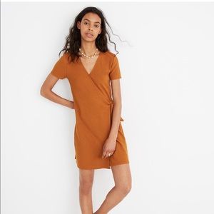 Madewell TextureThread Short-Sleeve Side-Tie Dress